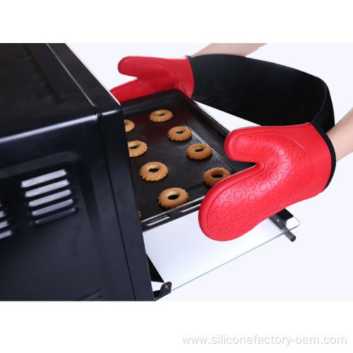 Long Cooking Gloves BBQ Oven Gloves